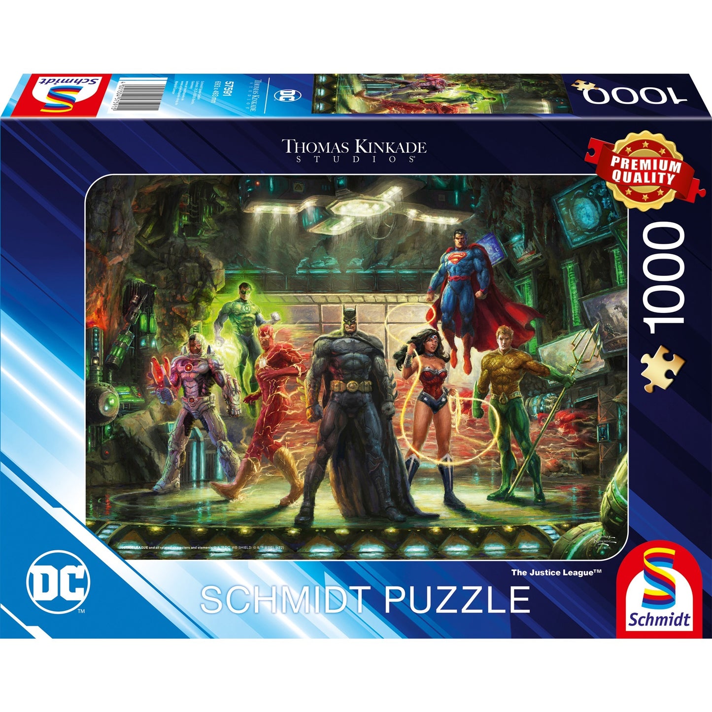 Schmidt Spiele Thomas Kinkade Studios: DC - The Justice League (1000 Teile)