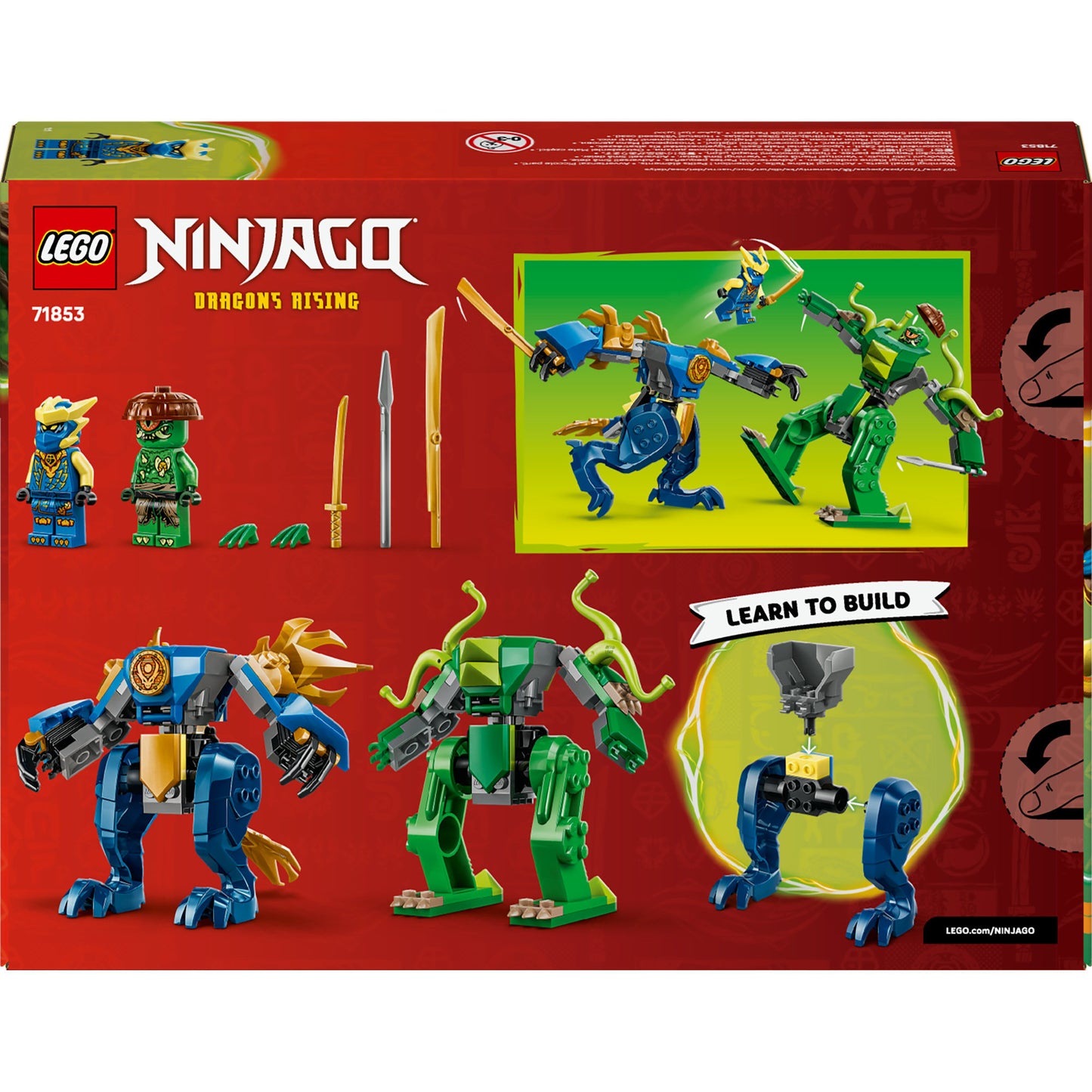 71853 Ninjago Duell mit Jays Drachen-Mech, Konstruktionsspielzeug