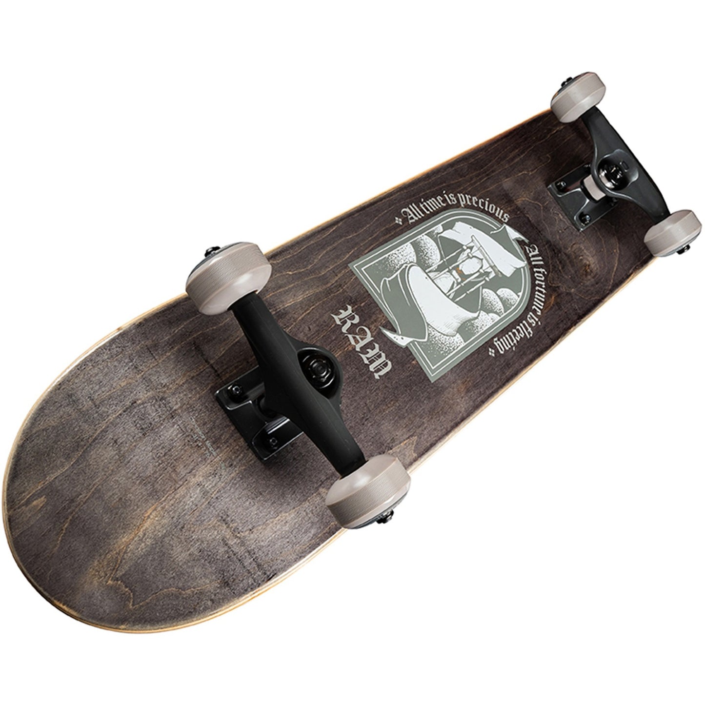 RAM Skateboard Ligat dark (schwarz/beige)