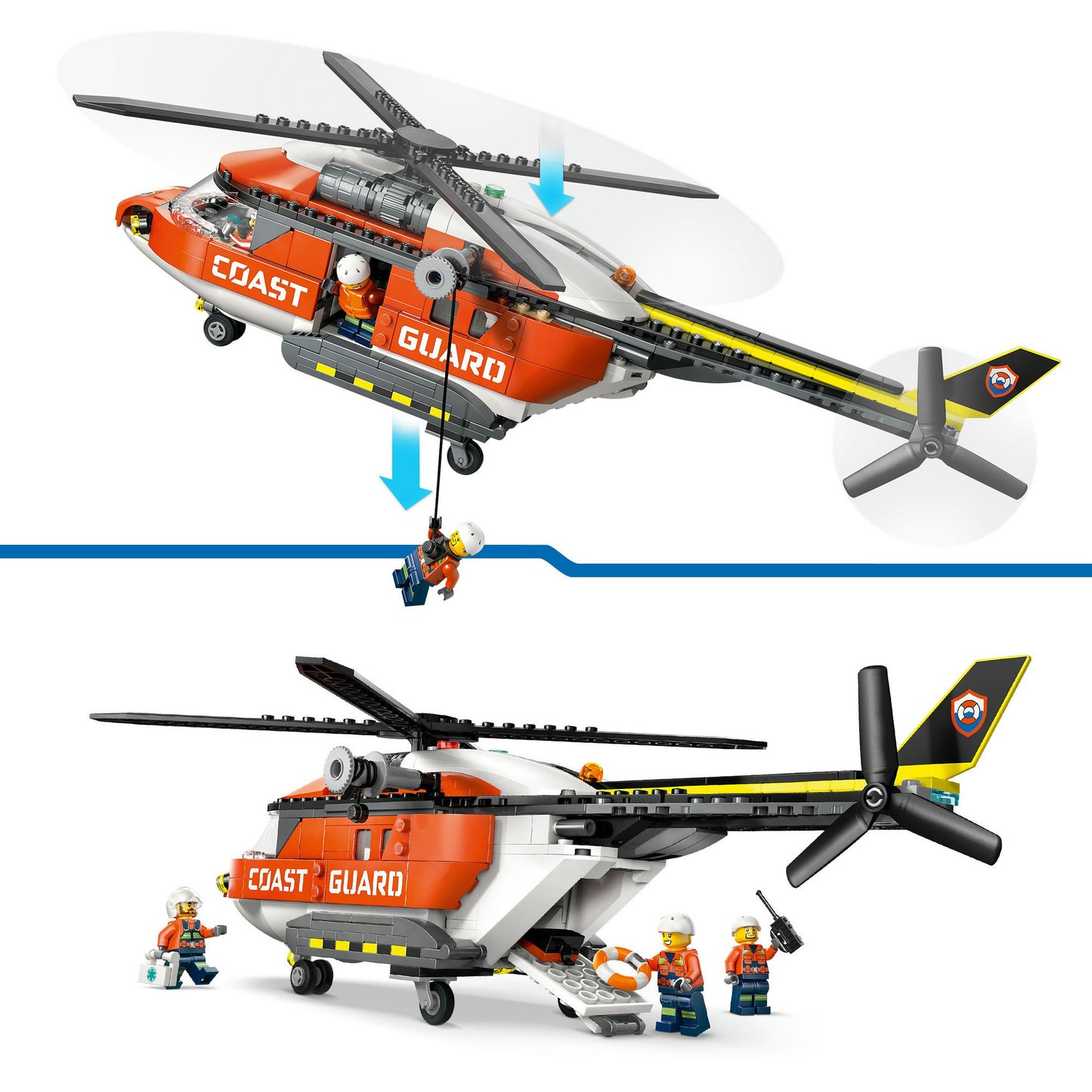60503 City Hubschrauber der Küstenwache, Konstruktionsspielzeug