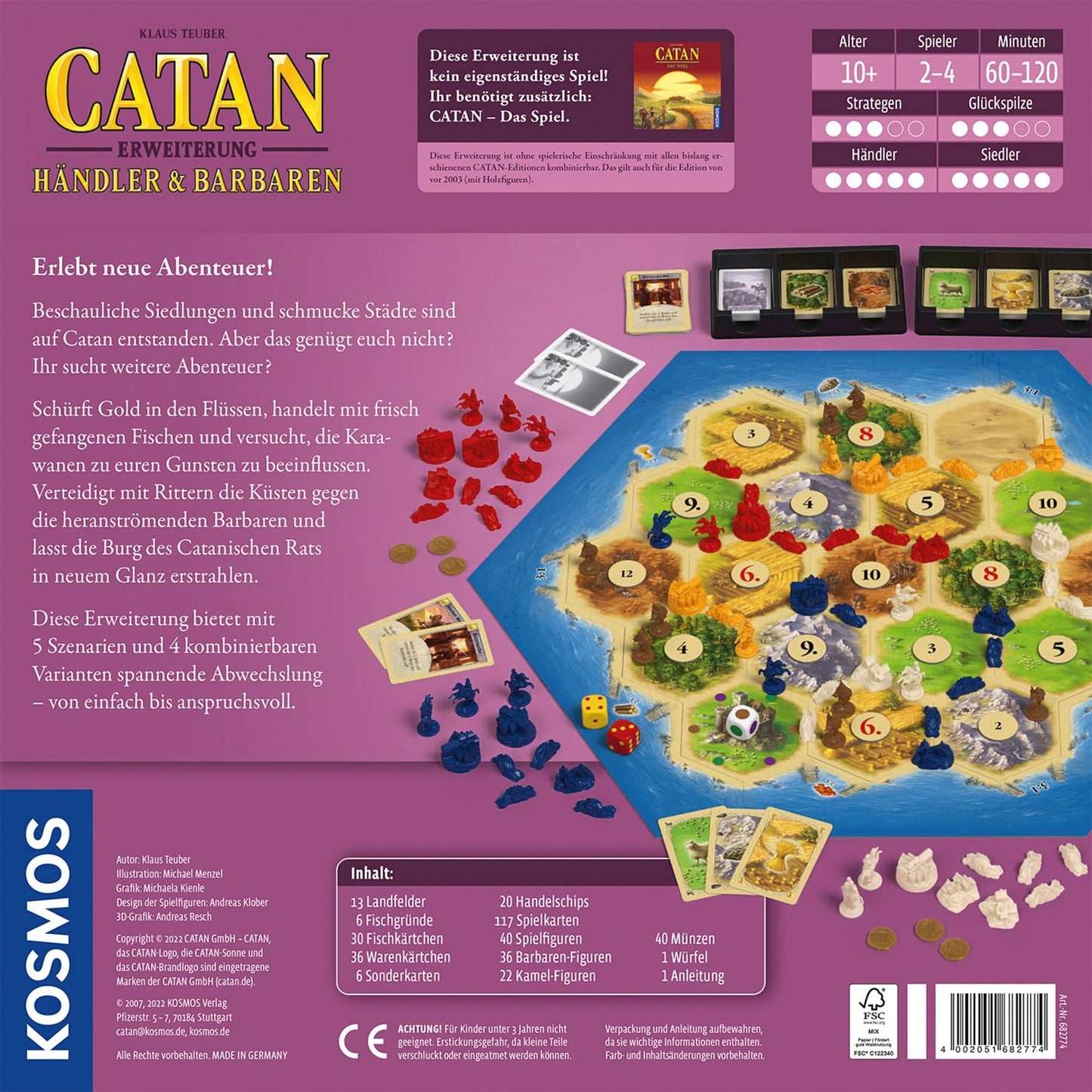 KOSMOS CATAN - Händler & Barbaren, Brettspiel