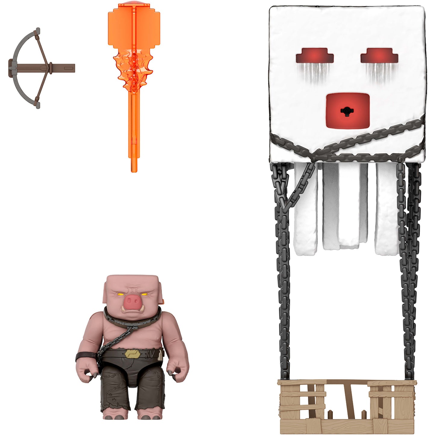 Minecraft Movie Ghast mit Feuerattacke, Spielfigur