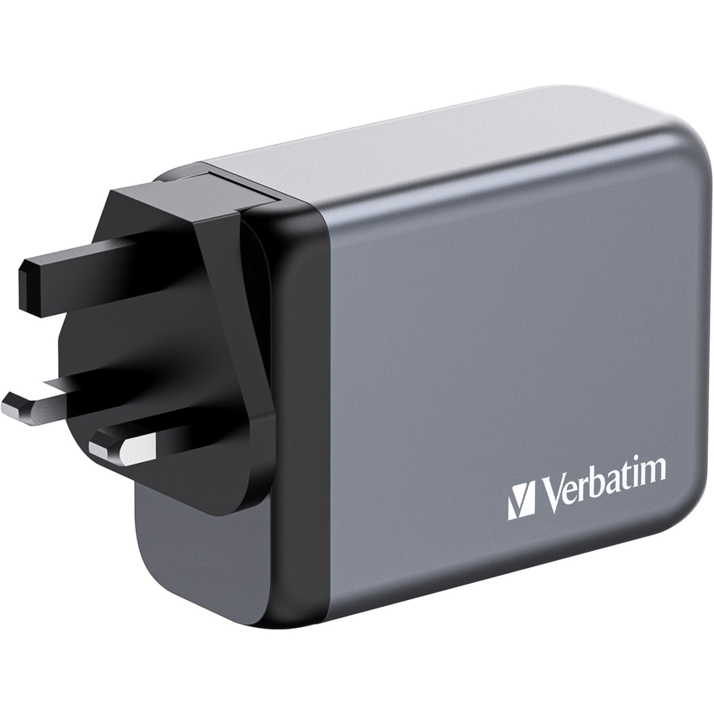 Verbatim GaN-Ladegerät 200W, 1x USB-A , 3x USB-C (grau, PD 3.0, QC 3.0)