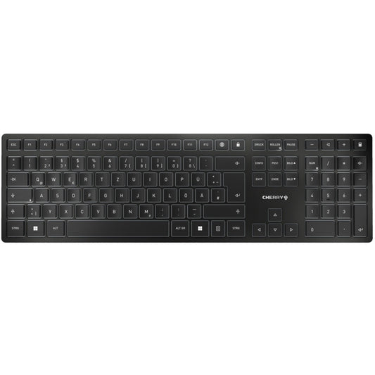 Cherry KW 9100 SLIM (schwarz, DE-Layout, Cherry SX-Scherentechnologie)