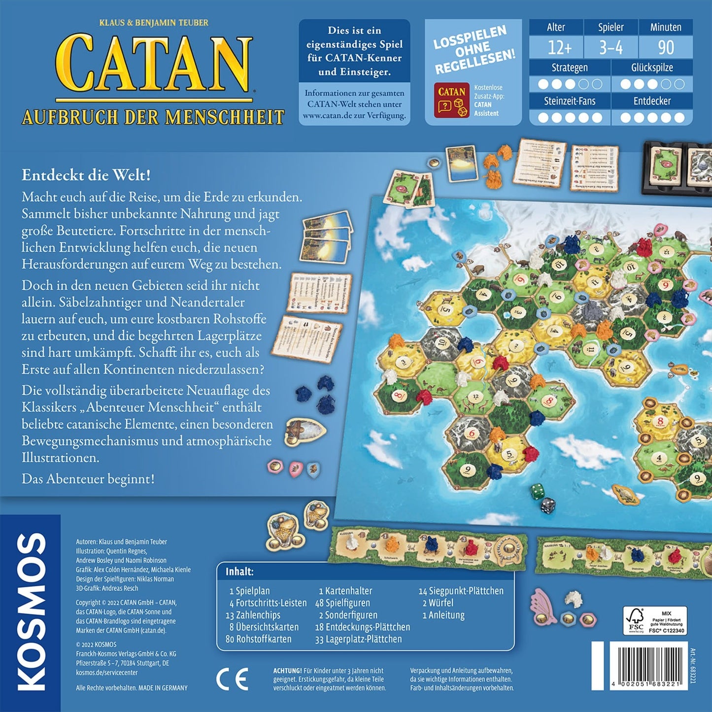 KOSMOS CATAN - Aufbruch der Menschheit, Brettspiel