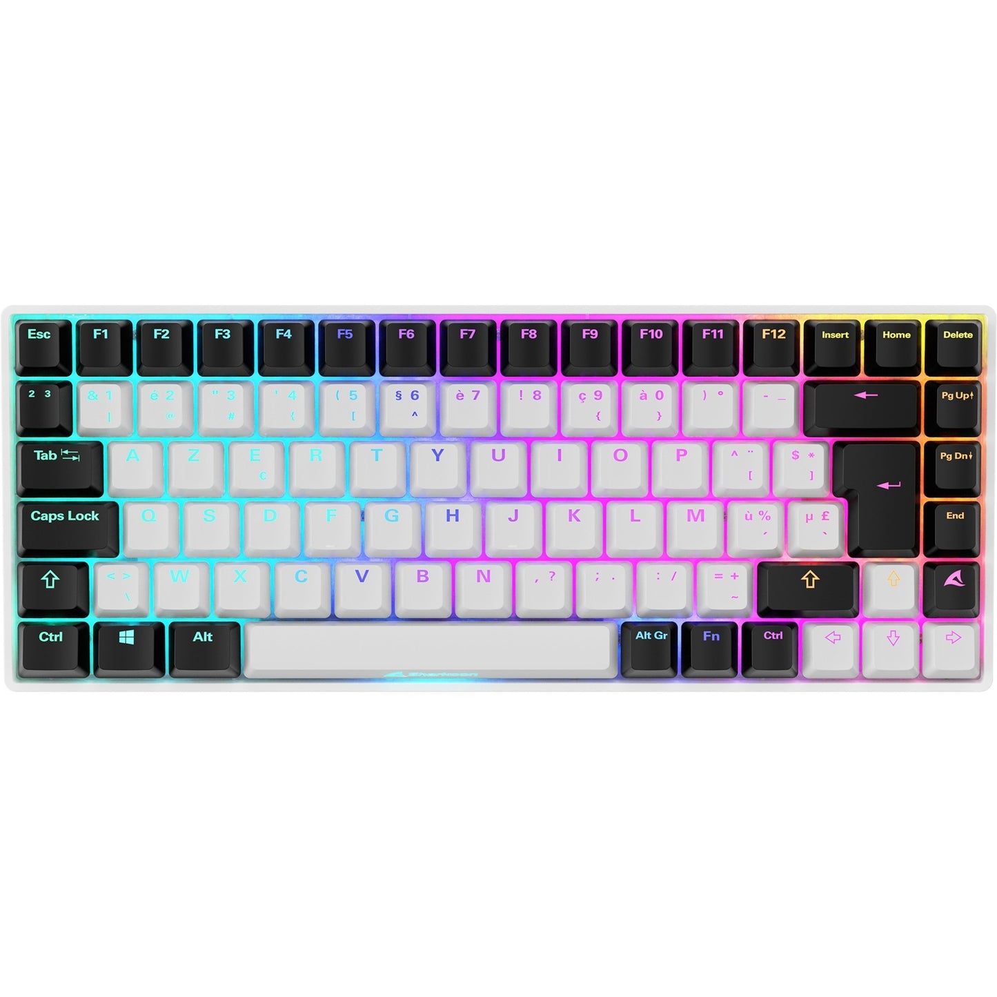 Sharkoon SKILLER SGK50 S3 (weiss, PT-Layout, Gateron Yellow)