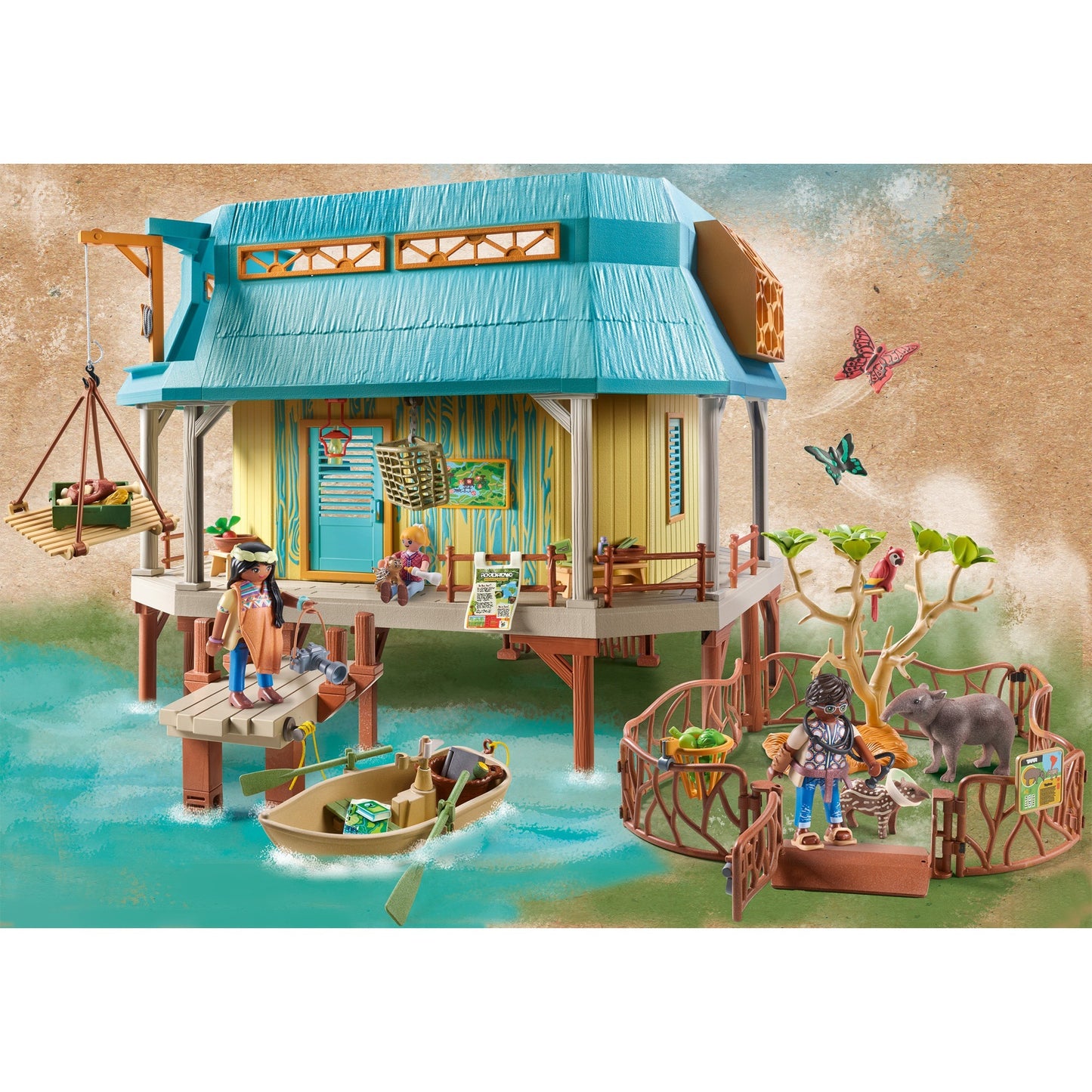 PLAYMOBIL 71007 Wiltopia Tierpflegestation, Konstruktionsspielzeug