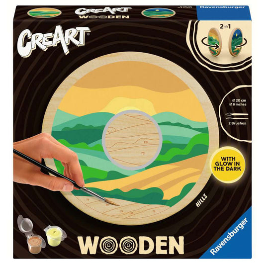 CreArt Wooden - Hügel, Malen