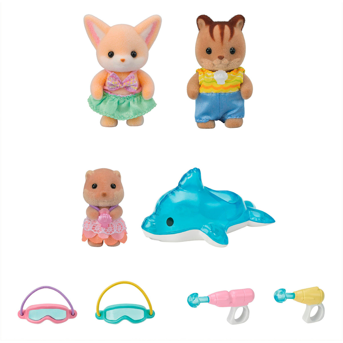 Sylvanian Families - Erlebniskindergarten Freunde Poolspass, Konstruktionsspielzeug