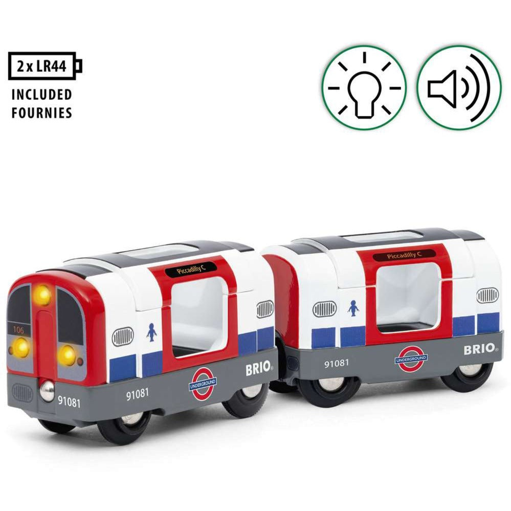 BRIO World Londoner U-Bahn mit Licht und Sound, Spielfahrzeug