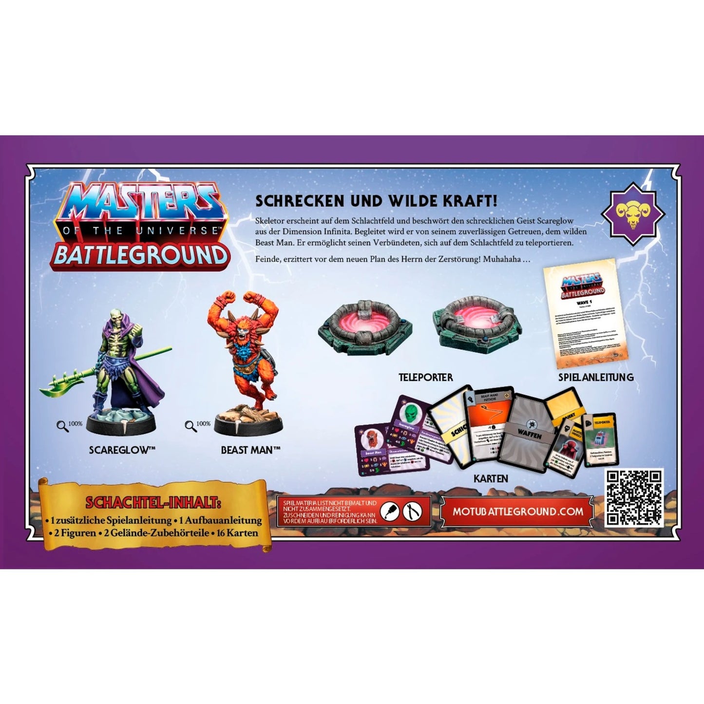 Asmodee Masters of the Universe: Battleground Wave 1 - Evil Warriors-Fraktion, Brettspiel