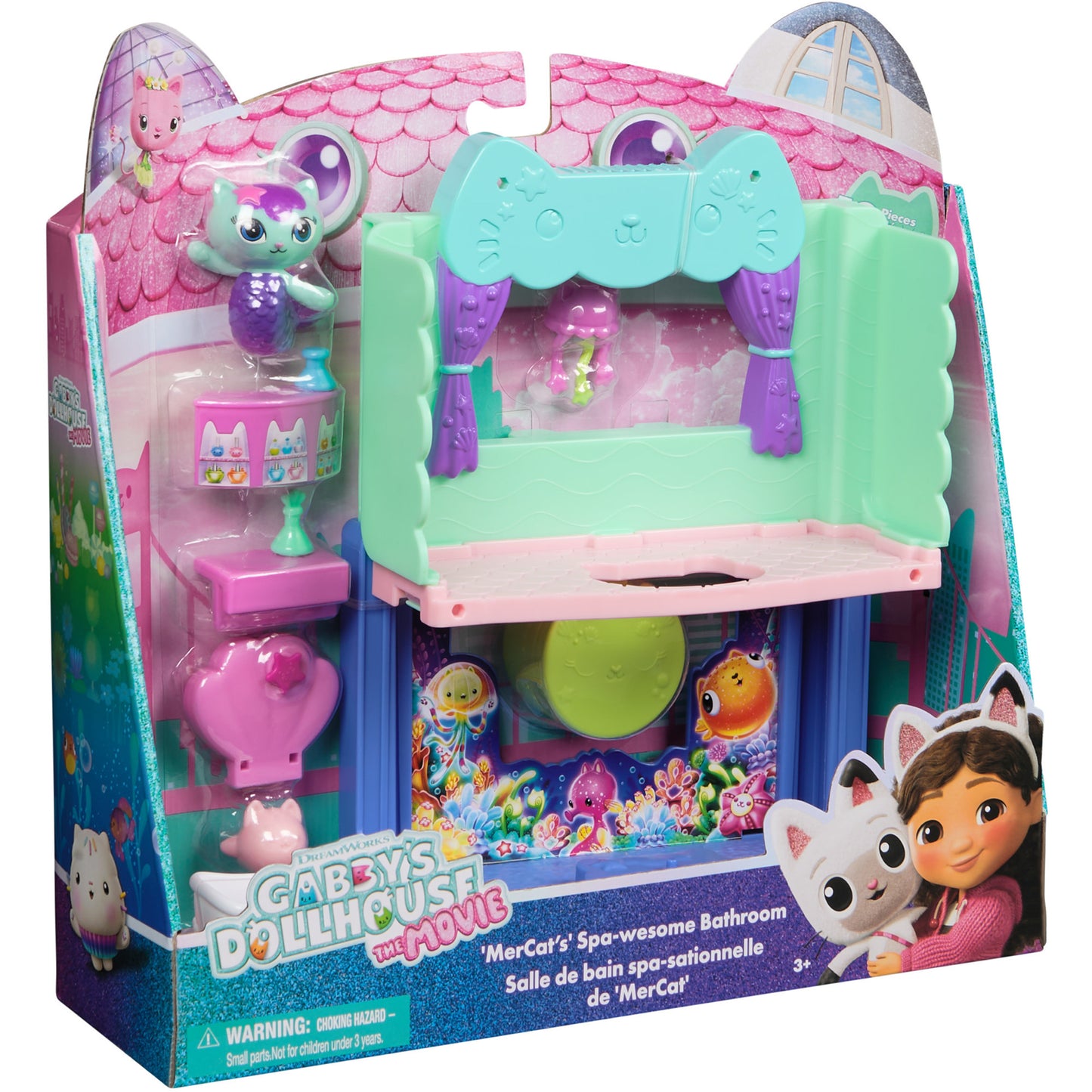 Gabby's Dollhouse: Der Film - Portal Raum Spa-tastisches Badezimmer von Meerkätzchen, Spielfigur