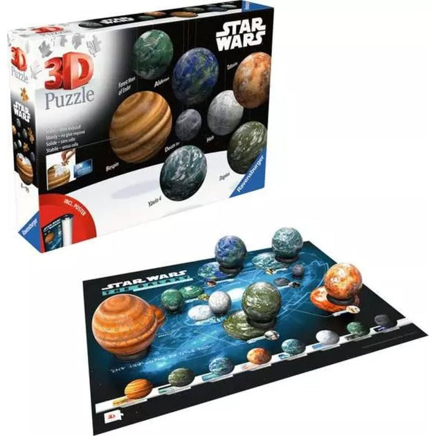 Ravensburger 3D Puzzleball Sortiment: Himmelskörper der Star Wars Galaxie