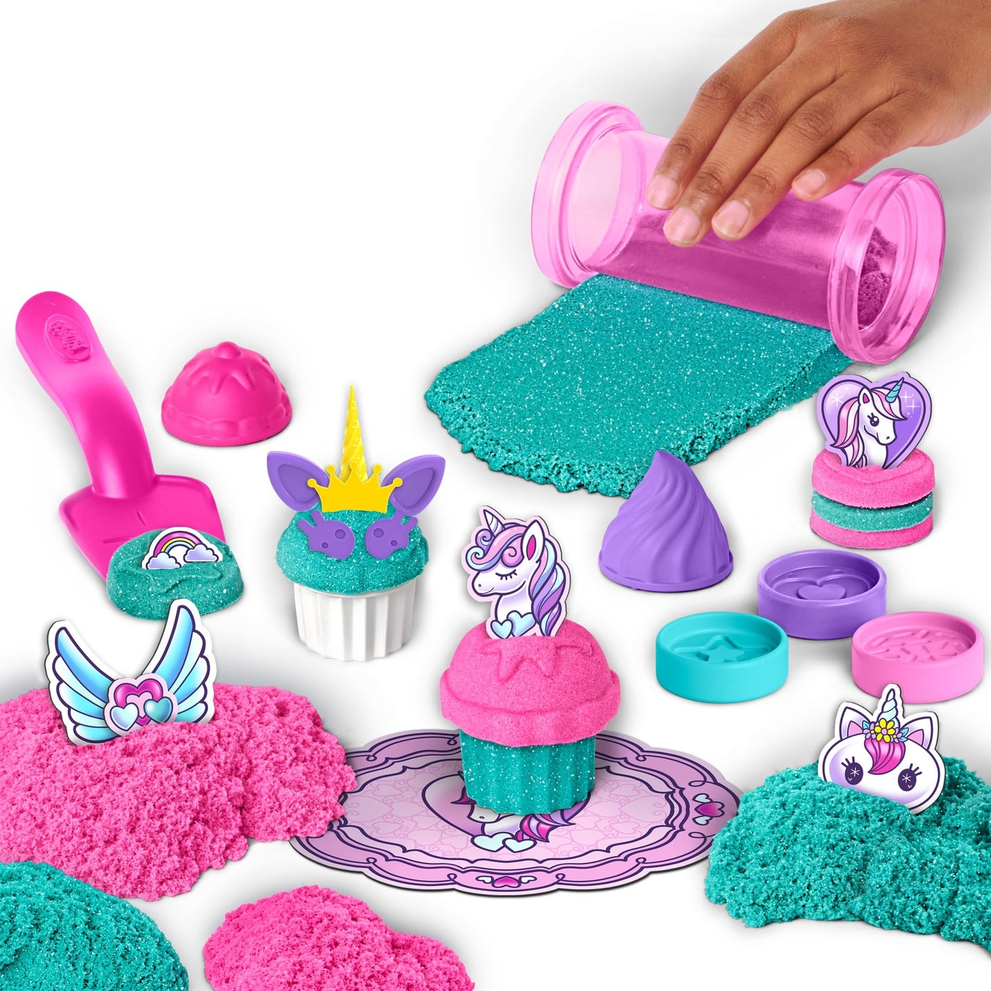 Spin Master Kinetic Sand - Einhorn Back Set, Spielsand