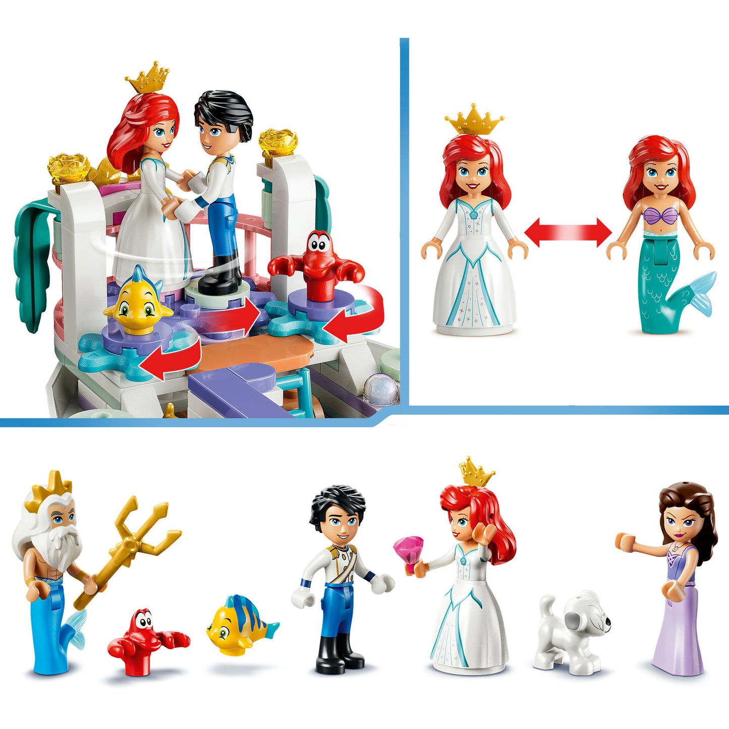 43299 Disney Princess Arielles Königliches Hochzeitsboot, Konstruktionsspielzeug