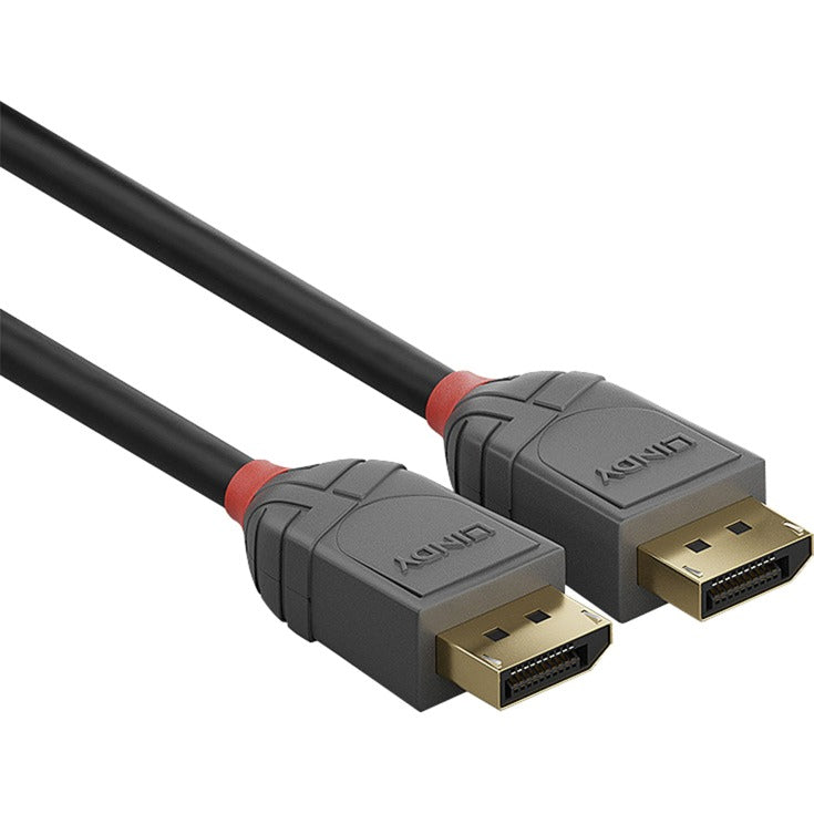 Lindy DisplayPort 1.2 Kabel Anthra Line (schwarz, 10 Meter)