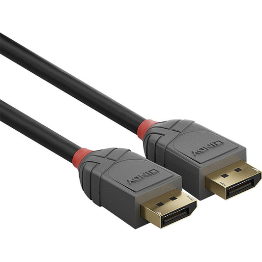 Lindy DisplayPort 1.2 Kabel Anthra Line (schwarz, 10 Meter)