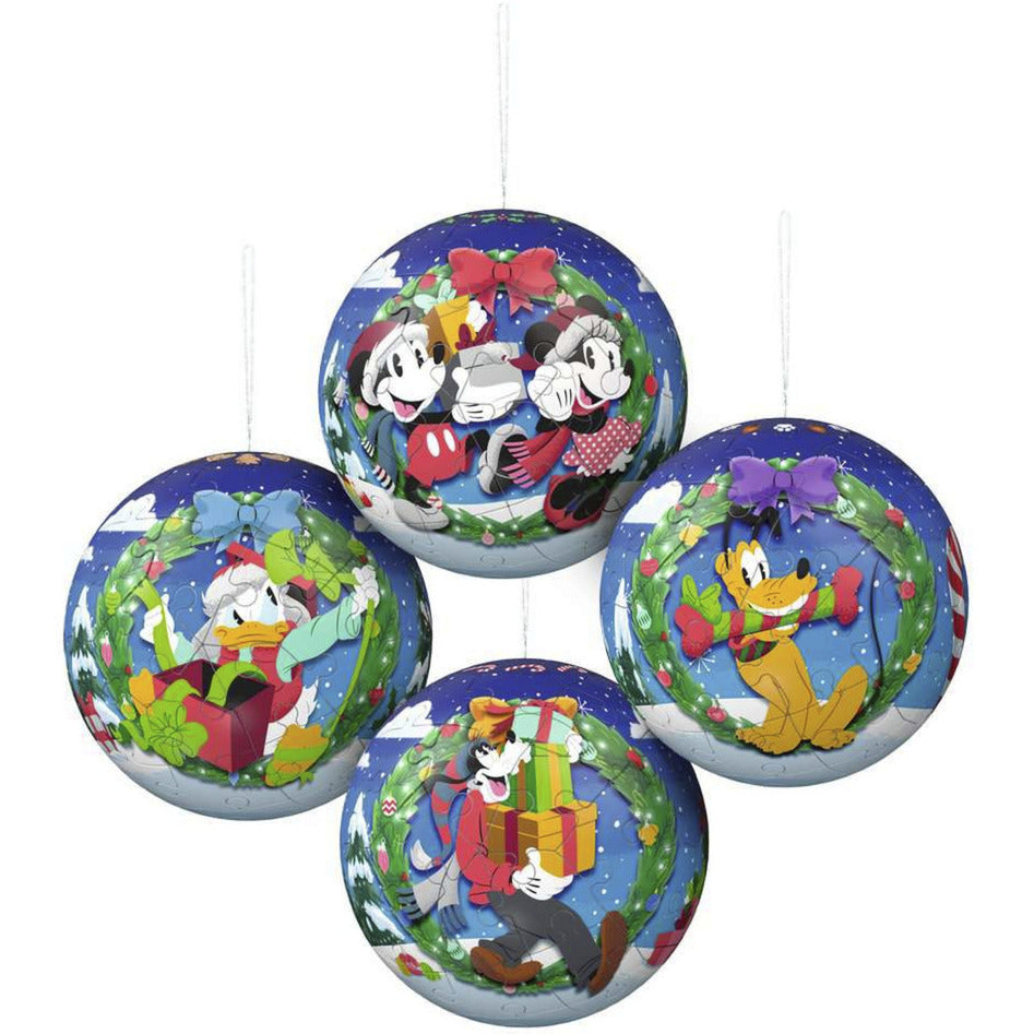 3D Puzzleball Disney Weihnachtskugel-Set