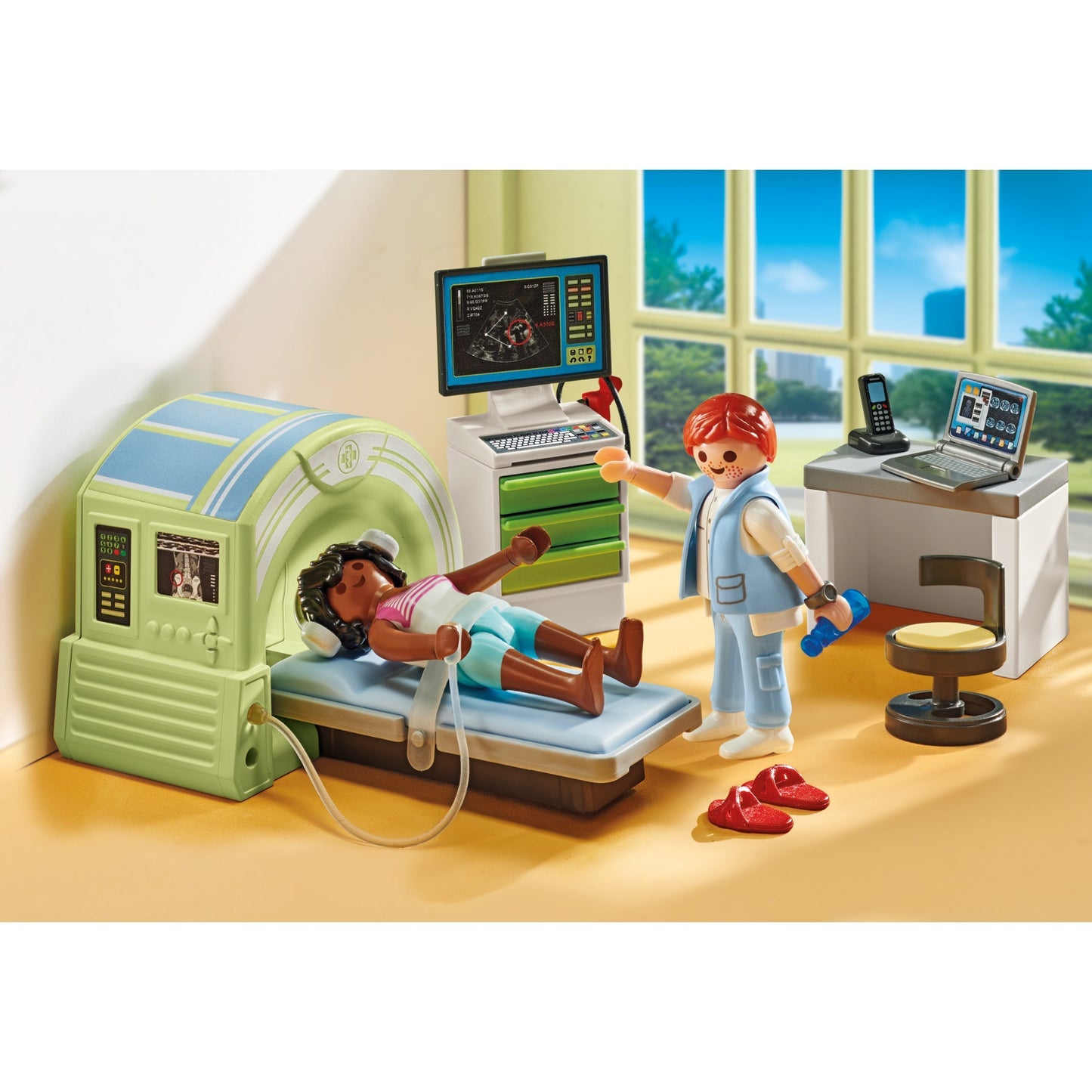 PLAYMOBIL 71618 Action Heroes MRT mit Patient, Konstruktionsspielzeug