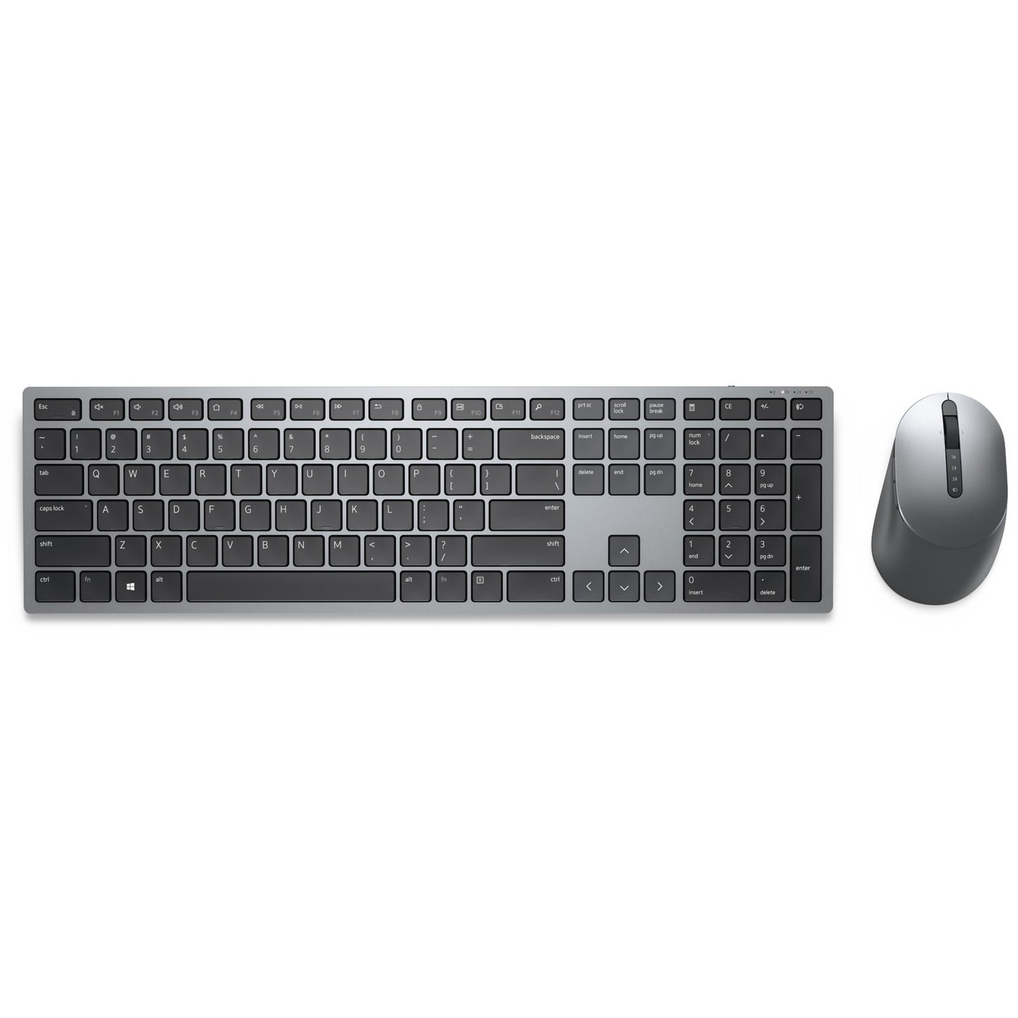 Dell Premier-Mehrgeräte-Wireless-Tastatur und -Maus (KM7321W) (titan/schwarz, DE-Layout, Scherenmechanik)