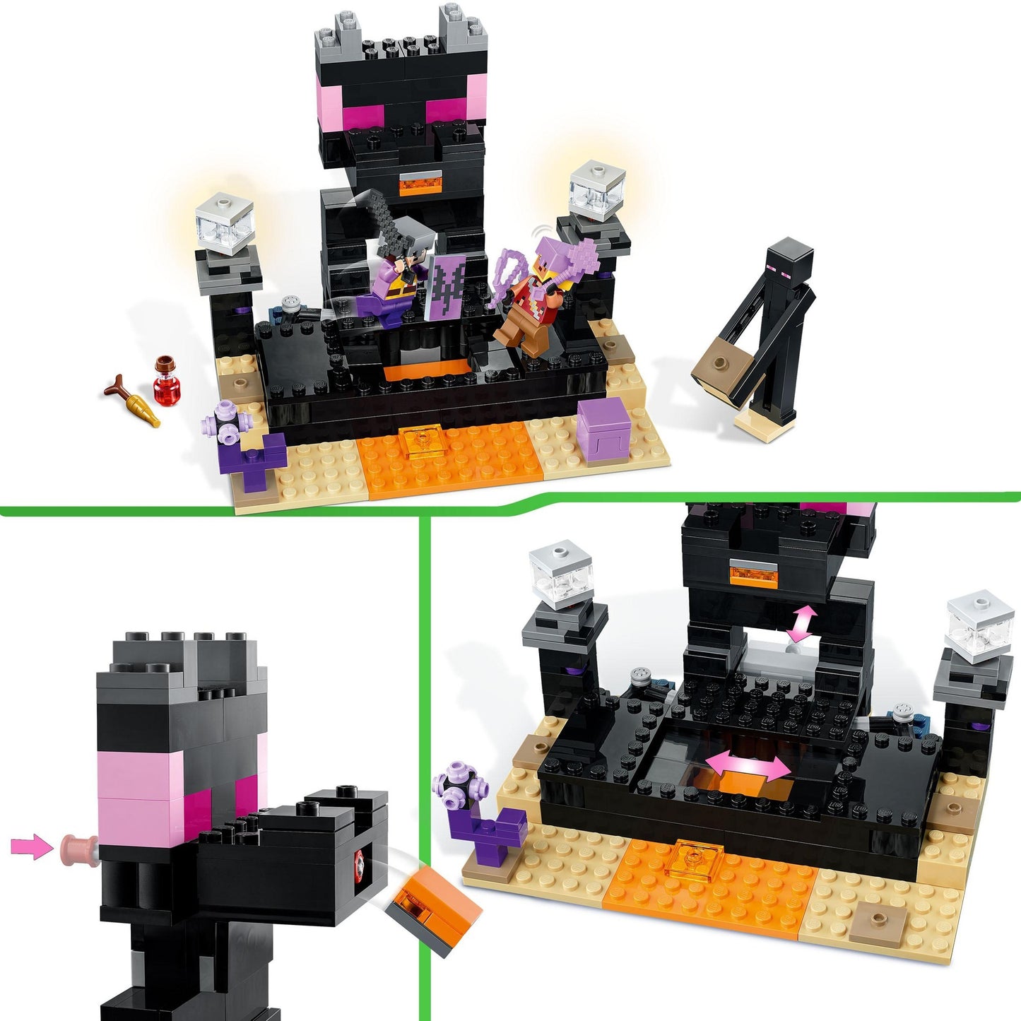 LEGO 21242 Minecraft Die End-Arena, Konstruktionsspielzeug