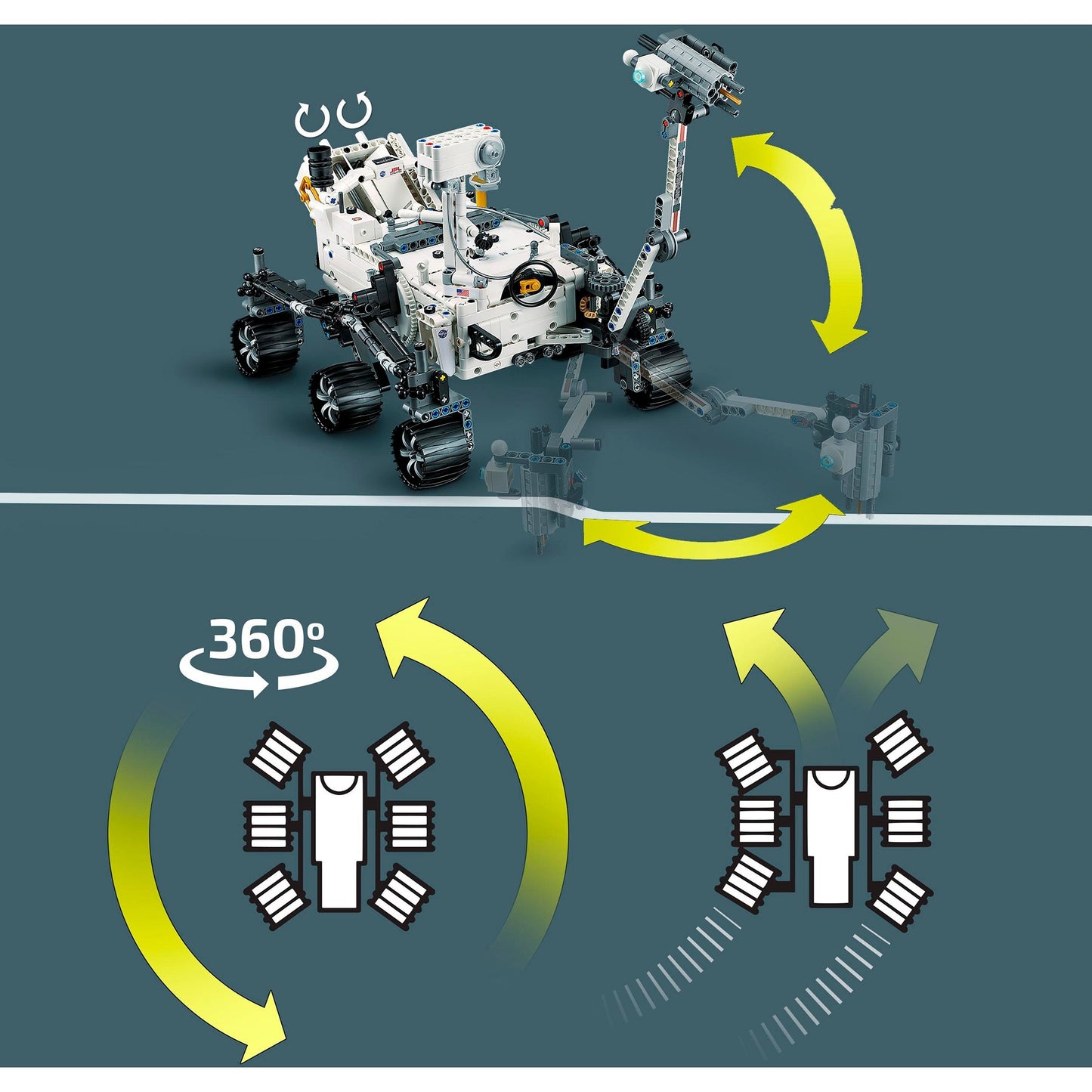 LEGO 42158 Technic NASA Mars-Rover Perseverance, Konstruktionsspielzeug