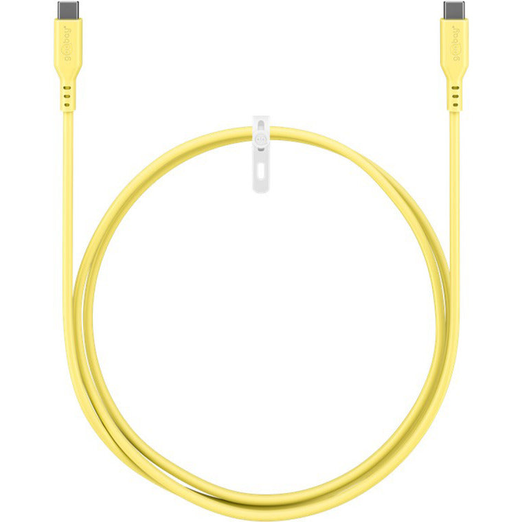 USB 2.0 Silikonkabel gelb, USB-C Stecker > USB-C Stecker