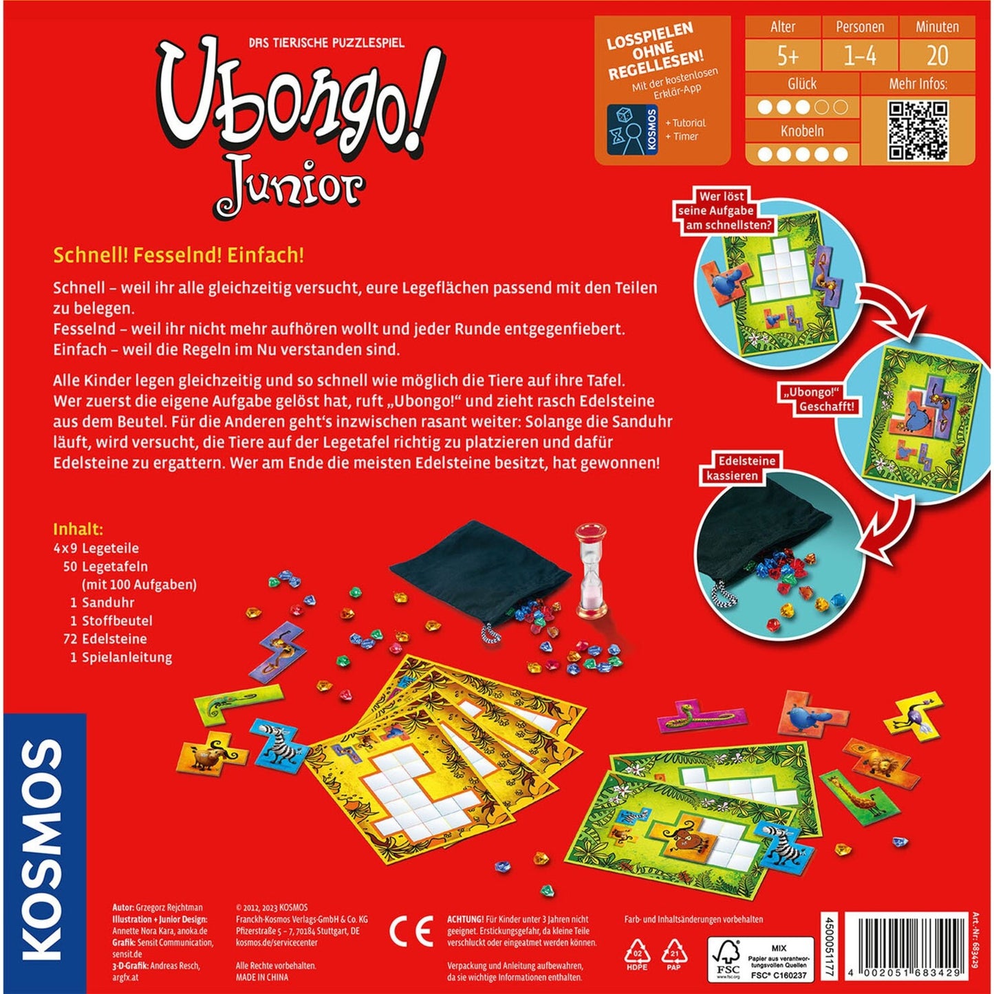 KOSMOS Ubongo Junior, Brettspiel