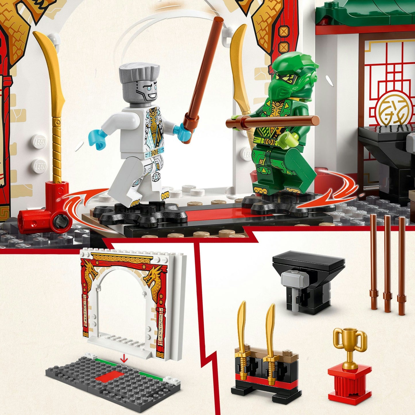 71831 Ninjago Spinjitzu-Tempel der Ninja, Konstruktionsspielzeug