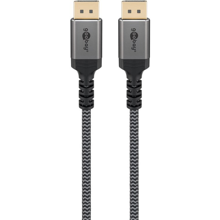 Goobay Plus DisplayPort 1.4 Kabel, 8K @ 60Hz (grau, 2 Meter)