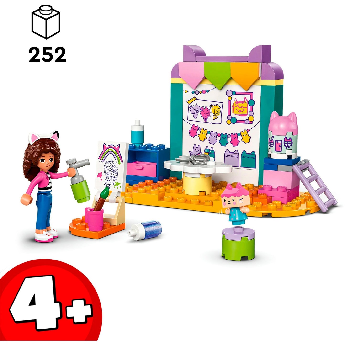 LEGO 10795 Gabby's Dollhouse Bastelspaß mit Baby Box, Konstruktionsspielzeug