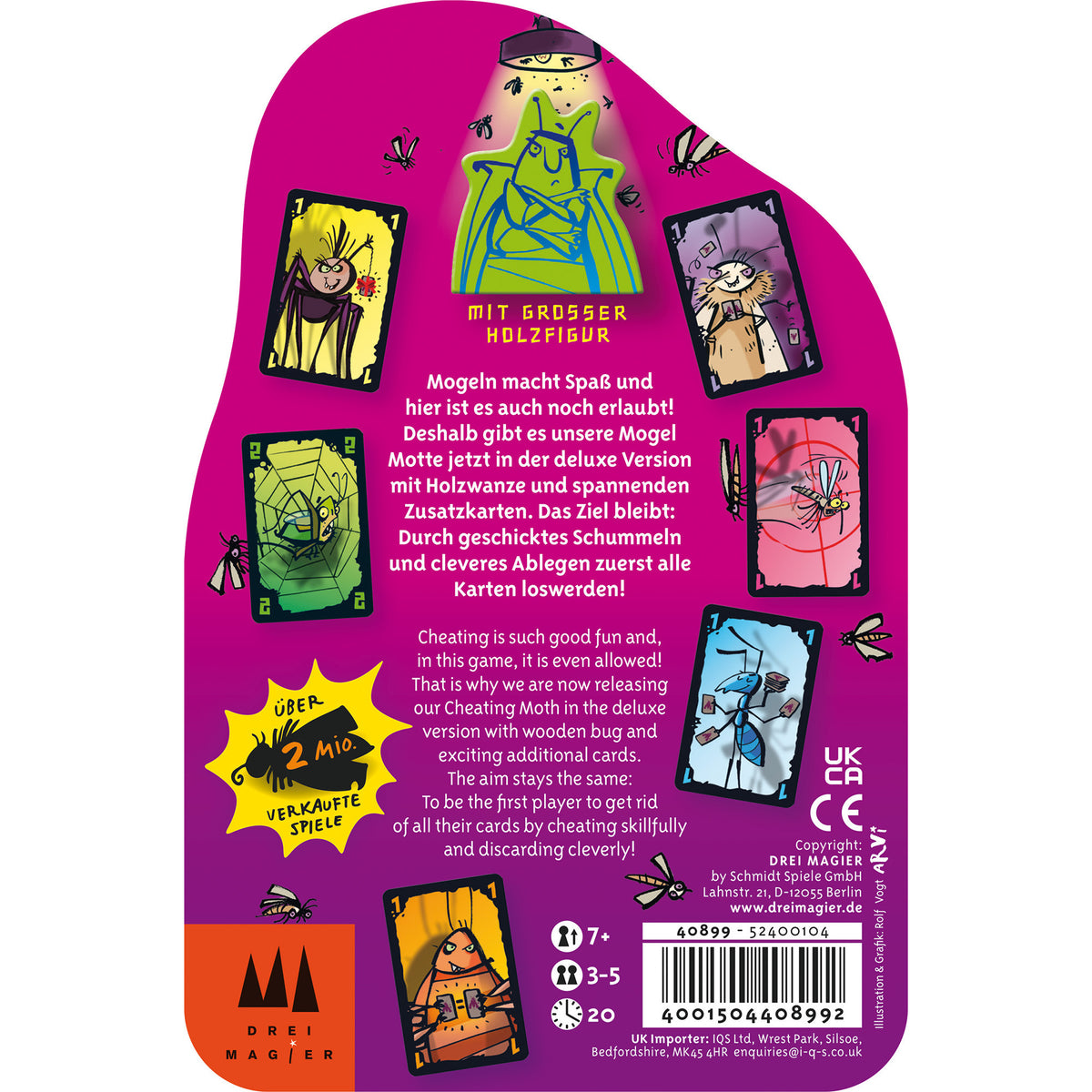 Drei Magier: Mogel Motte Deluxe in Metalldose, Kartenspiel