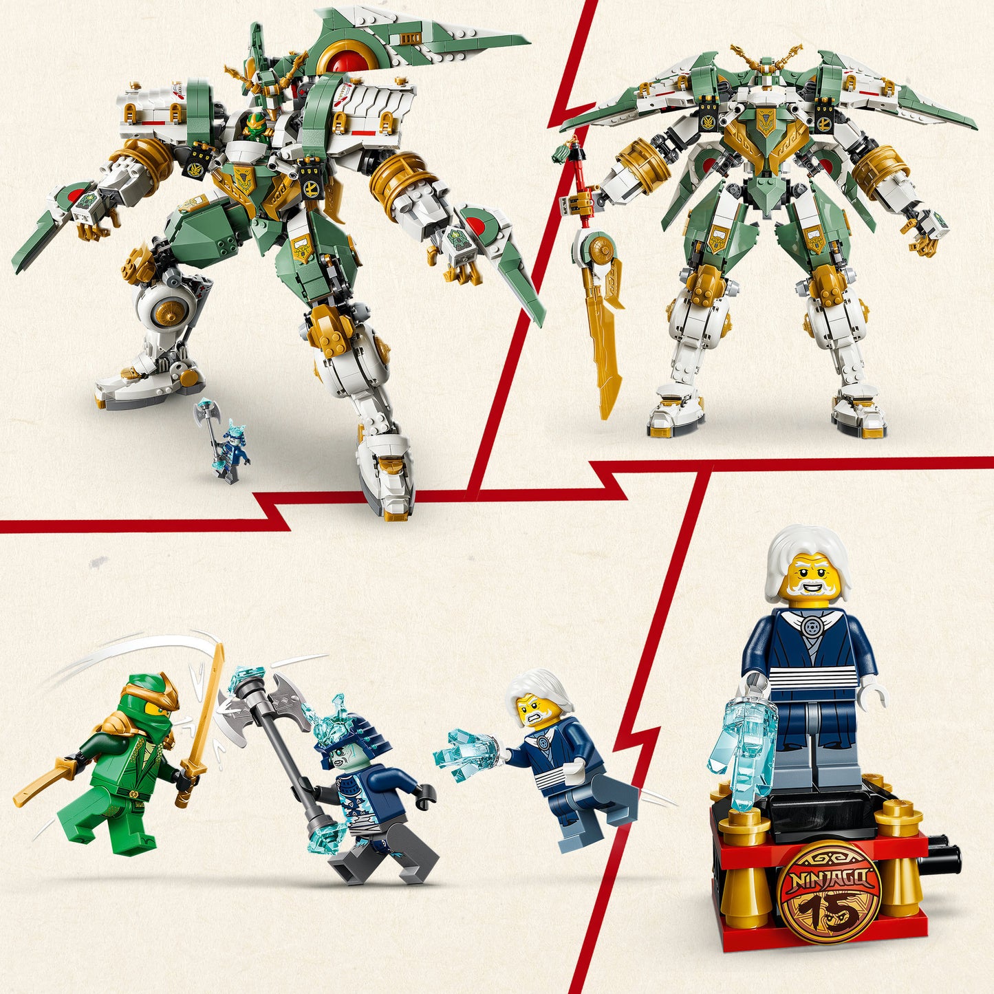 71860 Ninjago 15-jähriges Jubiläum: Lloyds Titan-Mech, Konstruktionsspielzeug