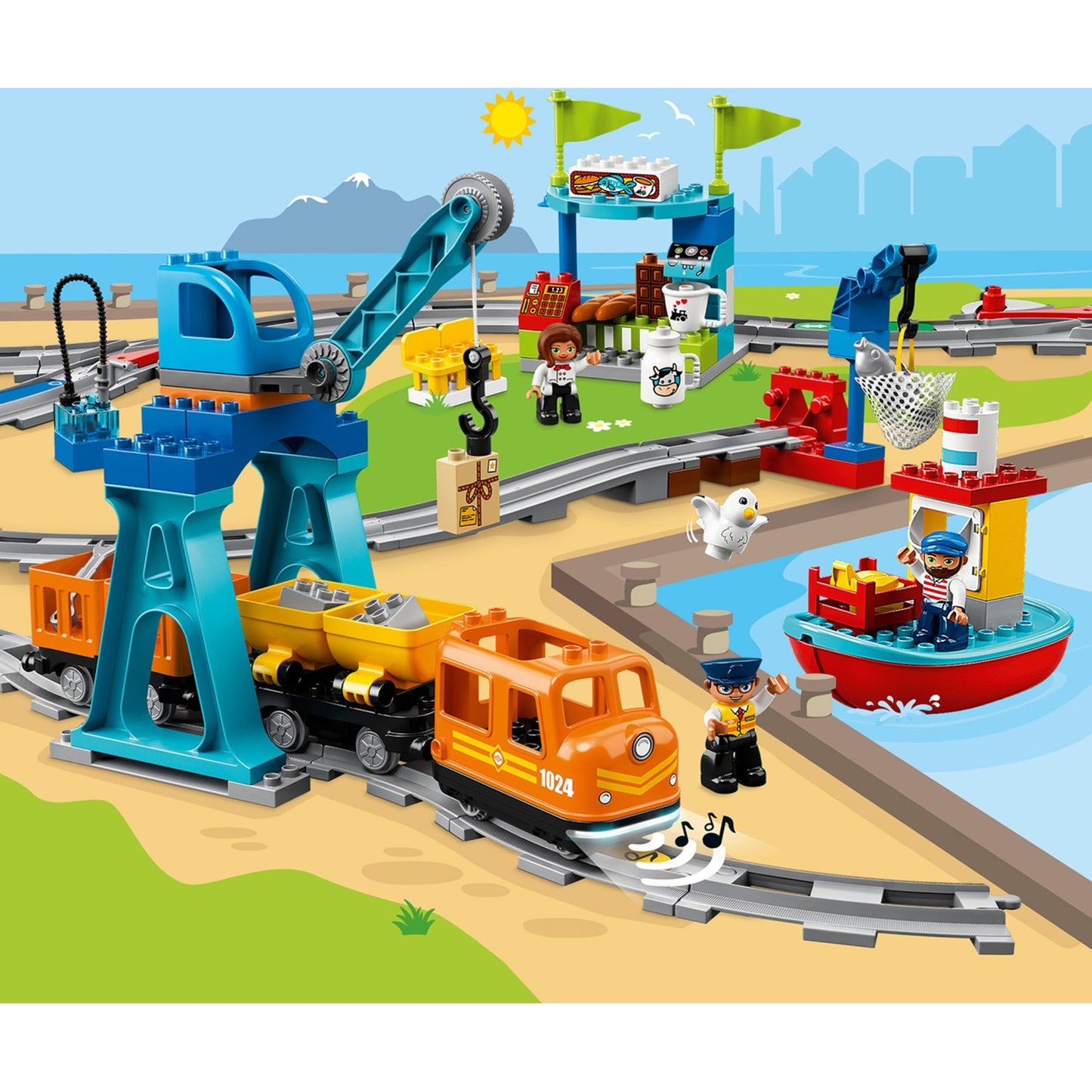 LEGO 10875 DUPLO Güterzug, Konstruktionsspielzeug