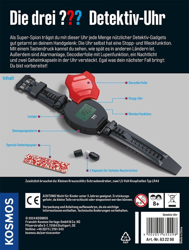 Kosmos Die drei ??? Detektiv-Uhr