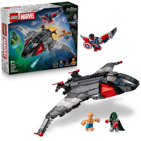 76347 Marvel Super Herores Avengers: Doomsday Quinjet, Konstruktionsspielzeug
