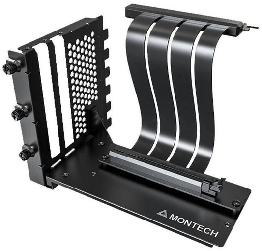 Montech Vertikales GPU Mounting Kit, PCIe 4.0 Riser-Kabel (schwarz, 20cm)