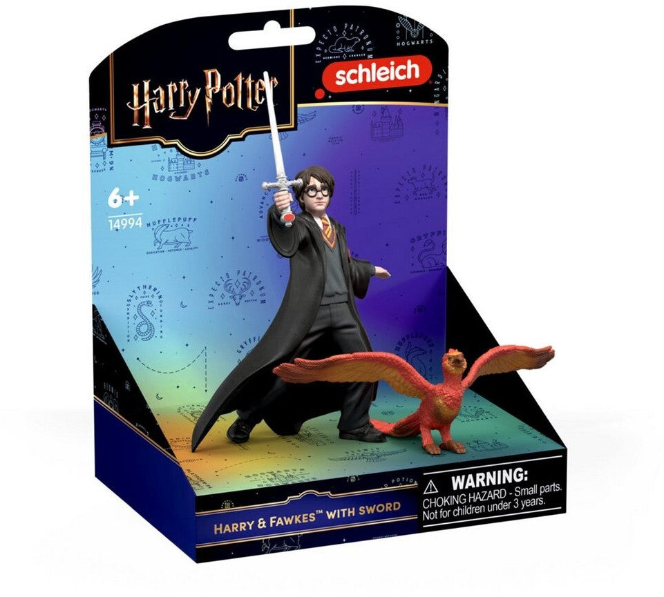 Wizarding World Harry Potter Harry & Fawkes mit Schwert, Spielfigur