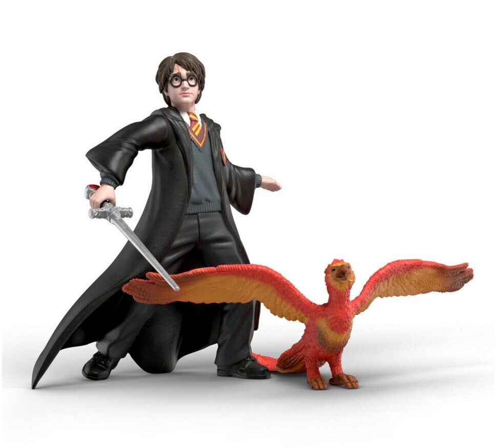 Wizarding World Harry Potter Harry & Fawkes mit Schwert, Spielfigur