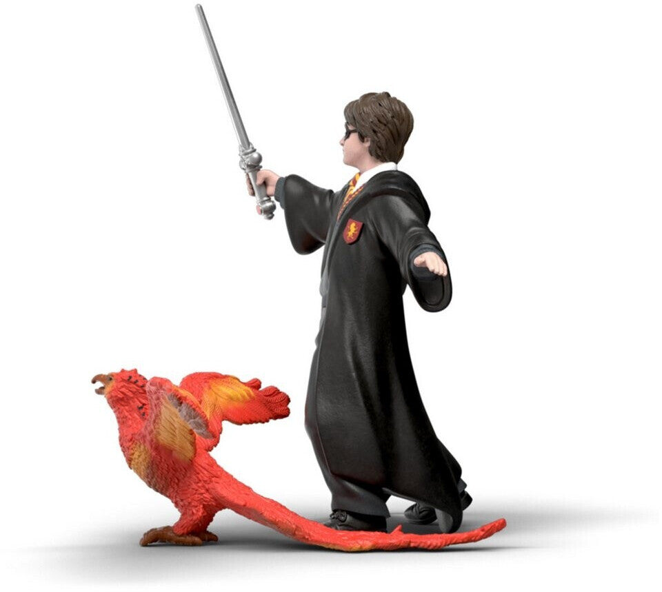 Wizarding World Harry Potter Harry & Fawkes mit Schwert, Spielfigur