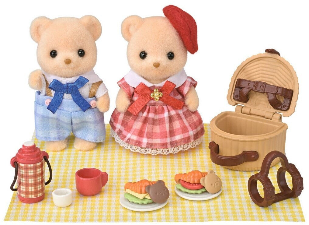 Sylvanian Families - Biscuit Bären Geschwister Picknickspass, Konstruktionsspielzeug