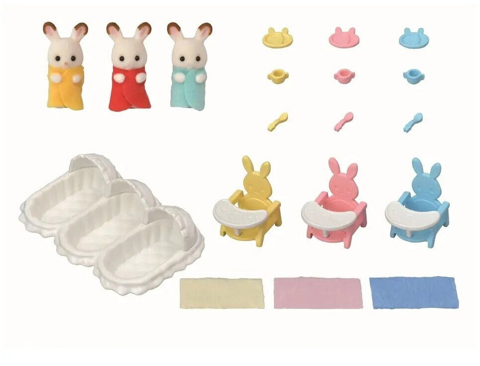 Sylvanian Families - Erstausstattung für Drillinge, Konstruktionsspielzeug