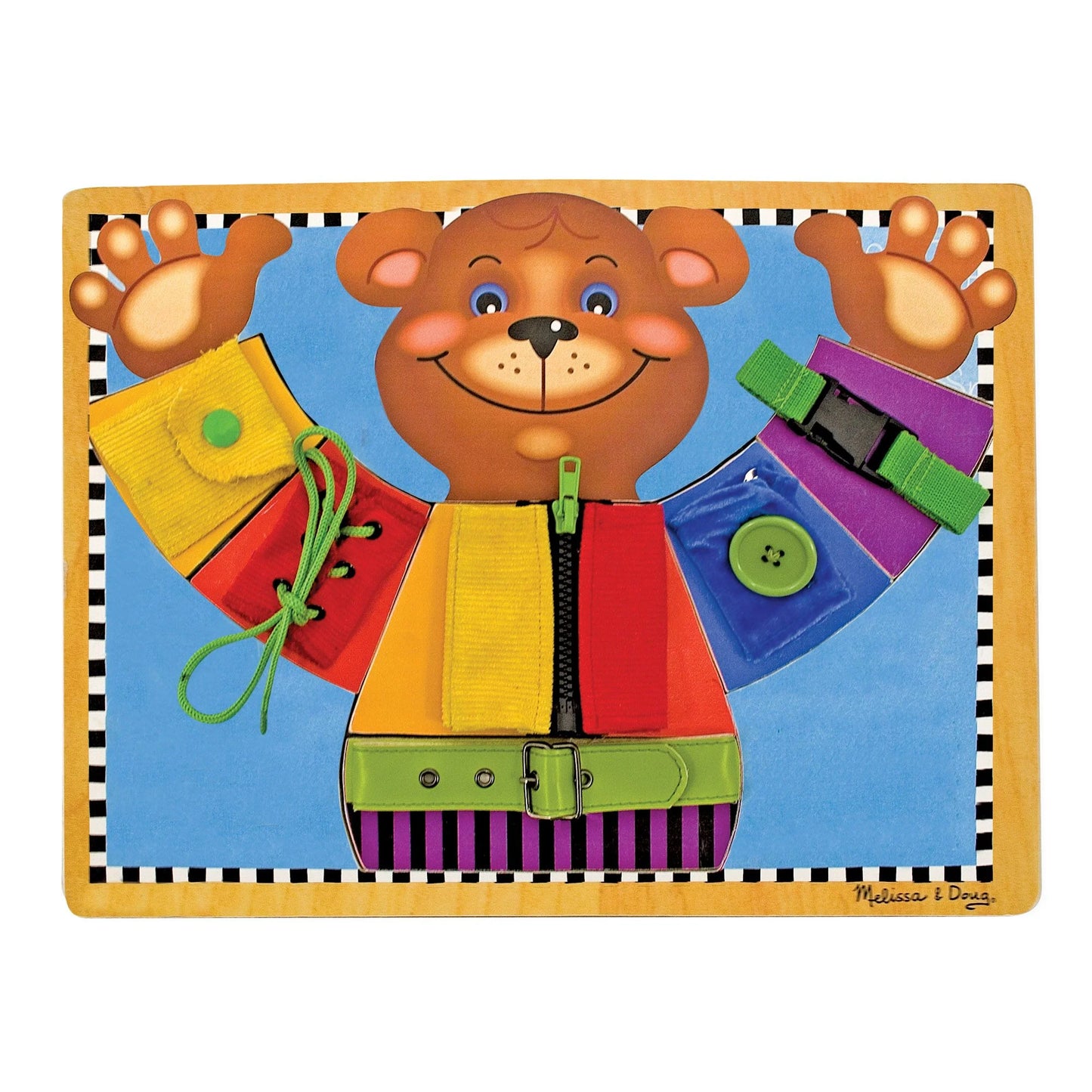 Melissa & Doug - Ich zieh mich an Tafel, Geschicklichkeitsspiel